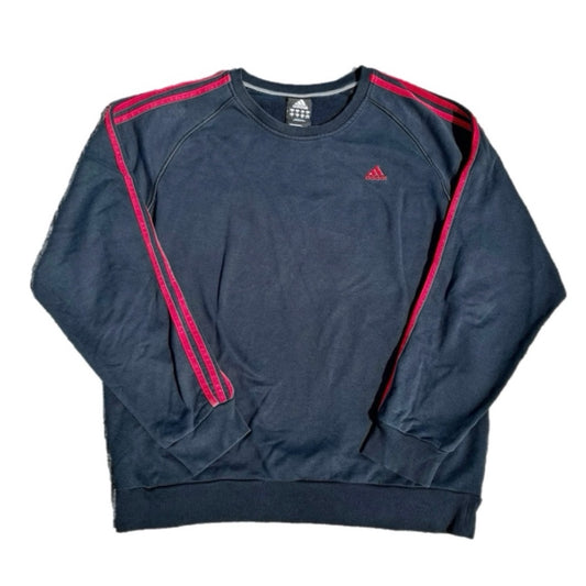 Adidas Red Striped Sweatshirt