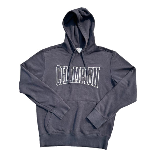 Champion Black Hoodie with Spellout