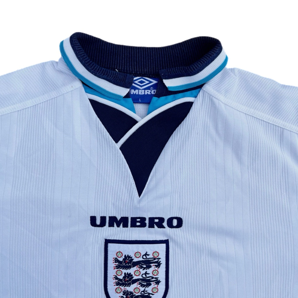 Vintage Umbro England 1995 - 1997 Home Football Shirt